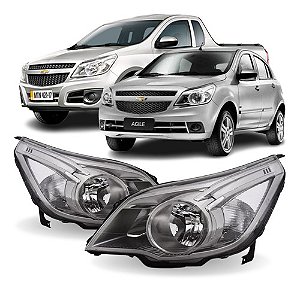 FAROL AGILE MONTANA 10/22 CINZA CROMOMIX 10 11 12 13 14 15 16 17 18 19 20 21 22 LADO ESQUERDO (MOTORISTA) 14141465 UNID.