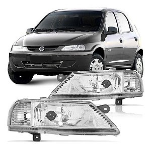 FAROL CELTA 00/06 00 01 02 03 04 05 06 CROMADO LADO ESQUERDO (MOTORISTA) 14142289 UNID.
