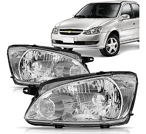 FAROL CORSA CLASSIC 11/18 11 12 13 14 15 16 17 18 CROMADO LADO DIREITO (PASSAGEIRO) 1414367 UNID.