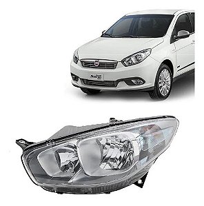 FAROL GRAND SIENA 12/22 12 13 14 15 16 17 18 19 20 21 22 CROMADO LADO ESQUERDO (MOTORISTA) 14141143 UNID.