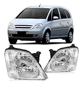 FAROL MERIVA 03/13 03 04 05 06 07 08 09 10 11 12 13 MANUAL LADO ESQUERDO (MOTORISTA) 1414309 UNID.