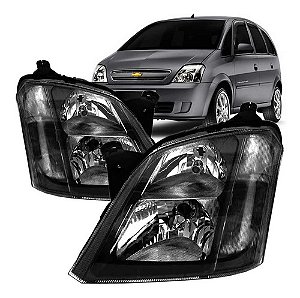 FAROL MERIVA 03/13 03 04 05 06 07 08 09 10 11 12 13 MASCARA NEGRA LADO ESQUERDO (MOTORISTA) 1414879 UNID.