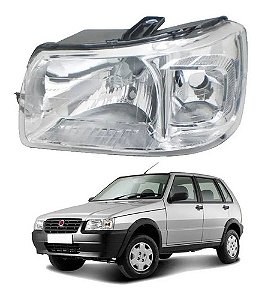 FAROL UNO FIORINO 04/10 04 05 06 07 08 09 10 CROMODO LADO ESQUERDO PITBULL (MOTORISTA) 555002 UNID.