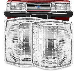 LANTERNA DIANTEIRA PISCA OPALA/CARAVAN 80/87 80 81 82 83 84 85 86 87 LADO ESQUERDO (MOTORISTA) CRISTAL 155942 UNID.