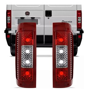 LANTERNA TRASEIRA DUCATO 03/20 03 04 05 06 07 08 09 10 11 12 13 BICOLOR RE CRISTAL LADO ESQUERDO (MOTORISTA) RN8015CR UNID.