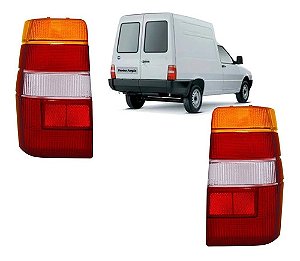 LENTE LANTERNA TRASEIRA ELBA FIORINO 84/04 84 85 86 87 88 89 90 91 92 93 94 95 96 97 98 99 00 01 02 03 04 AMBAR LADO DIREITO (PASSAGEIRO) TRICOLOR 250612