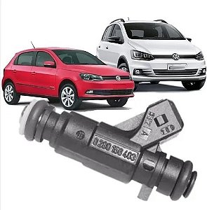 BICO INJETOR COMBUSTIVEL GOL VOYAGE SAVEIRO G5 1.6 08/17 G5/G6 POLO 1.6 03/14 FOX SPACEFOX CROSSFOX 1.6 08/20 GOLF 07/13 1.6 03 04 05 06 07 08 09 10 11 12 13 14 15 16 17 18 19 20 0280156403 (MOD. BOSCH/PLAST.)