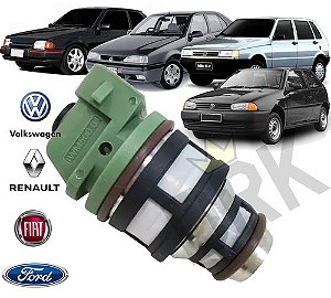 BICO INJETOR GOL PARATI 1.6/1.8 95/96 LOGUS POINTER 95/96 SANTANA QUANTUM ROYALLE VERSAILLES 1.8 95/96 UNO ELBA PRÊMIO FIORINO 1.5/1.6 96/99 TEMPRA 2.0 94/99 PALIO 1.0/1.3/1.6 96/99 ESCORT VERONA 1.6/1.8 95/96 PAMPA 1.8 95/96 RENAULT CLIO 1.6 96/99 RENAULT 19 96/99 "VERDE" MONOPONTO 35552/IWM50001/50100202