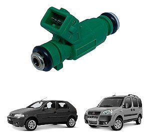 BICO INJETOR COMBUSTIVEL PALIO SIENA DOBLO FIRE 1.0/1.3 16V 97/07 97 98 99 00 01 02 03 04 05 06 07 0280156020 3BAR VAZÃO 26 ML VERDE