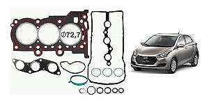 KIT JUNTA CABEÇOTE TAMPA VALVULA COLETOR ADMISSÃO CARTER RETENTOR HYUNDAI HB20 HB20S HB20X KIA PICANTO 1.0 15/19 15 16 17 18 19 20 21 22 1512186PK