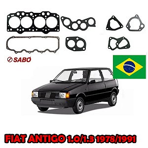 KIT JUNTA CABEÇOTE TAMPA VALVULA COLETOR ADMISSÃO CARTER RETENTOR UNO/ELBA/FIORINO/PREMIO 95/01 1.0/1.3/1.5 8V FIAT 147/SPAGIO 82/84 1.3 8V 82 83 84 85 86 87 88 89 90 91 92 93 94 95 96 97 98 99 00 01 (JTA. CABECOTE PADRÃO) 79559