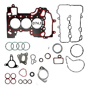 KIT JUNTA CABEÇOTE TAMPA VALVULA COLETOR ADMISSÃO CARTER RETENTOR ONIX 19/22 1.0/1.3/1.5/1.6/1.8/2.0/2.4 8V/12V/20V 3CIL. TRACKER 1.0/1.2/1.6/1.8/2.4 20/22 3CIL. 19 20 21 22 23 (JTA. CABECOTE PADRÃO) 1210173PK