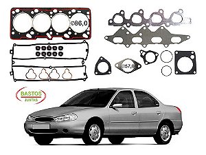 KIT JUNTA CABEÇOTE TAMPA VALVULA COLETOR ADMISSÃO CARTER RETENTOR MONDEO 93/00 16V 93 94 95 96 97 98 99 00 ZETEC (JTA. CABECOTE PADRÃO) 131251PK
