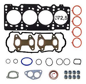 KIT JUNTA CABEÇOTE TAMPA VALVULA COLETOR ADMISSÃO CARTER RETENTOR DOBLO 09/10 1.4 8V IDEA 05/10 1.4 8V PALIO/SIENA/STRADA 04/12 1.4 8V PUNTO 07/10 1.4 04 05 06 07 08 09 10 11 12 (JTA. CABECOTE AÇO) 79324