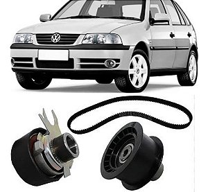 KIT ESTICADOR CORREIA DENTADA GOL/PARATI G3 99/06 99 00 01 02 03 04 05 06 1.0 16V (USA 2 ESTICADORES 036109243J + CT907 + VT7089)