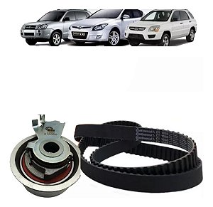KIT ESTICADOR CORREIA DENTADA TUCSON 2.0 05/18 KIA SPORTAGE 2.0 05/10 I30 2.0 05/12 ELANTRA 2.0 00/12 KIA SOUL 09/12 05 06 07 08 09 10 11 12 13 14 15 16 17 18 2441023050 + CT937