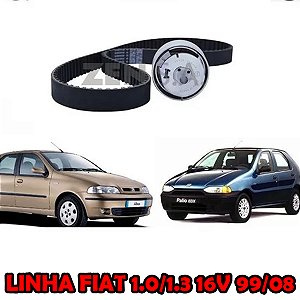 KIT ESTICADOR CORREIA DENTADA PALIO SIENA 1.0 16V FIRE 00/08 00 01 02 03 04 05 06 07 08 CT462/46403679