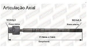 BARRA BRAÇO AXIAL UNO PREMIO FIORINO ELBA DUNA 91/13 91 92 93 94 95 96 97 98 99 00 01 02 03 04 05 06 07 08 09 10 11 12 13 AMD35383/680003/AX001/AMD126/17012003/JARB0002 FÊMEA