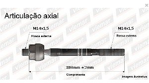 BARRA BRAÇO AXIAL GOL SAVEIRO VOYAGE 09/23 FOX CROSSFOX 04/22 POLO 02/06 02 03 04 05 06 07 08 09 10 11 12 13 14 15 16 17 18 19 20 21 22 23 AMD32871/680265/JARB0029 MACHO