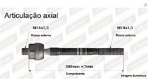 BARRA BRAÇO AXIAL GOL SAVEIRO VOYAGE 09/23 FOX CROSSFOX 04/23 POLO 02/14 02 03 04 05 06 07 08 09 10 11 12 13 14 15 16 17 18 19 20 21 22 23 AMD32874/ATA01006/680192 MACHO