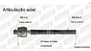 BARRA BRAÇO AXIAL CLIO 96/98 96 97 98 AMD32887/680044 MACHO