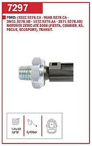 CEBOLINHA ÓLEO INTERRUPTOR SENSOR COURIER 01/08 ECOSPORT 03/08 FIESTA 01/08 FOCUS 02/08 KA + 3 CILINDROS RANGER 13/16 TRANSIT LAND ROVER RANGE PEUGEOT BOXER 2.2 01 02 03 04 05 06 07 08 09 10 11 12 13 14 15 16 17 M7297/RH3351