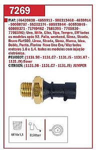 CEBOLINHA ÓLEO INTERRUPTOR SENSOR DOBLO 1.4 8V 09/16 ELBA 1.5/1.6 8V 93/96 FIORINO 1.0/1.4 8V 95/16 LINEA 1.4 16V 08/12 PALIO 1.0/1.4 8V 96/15 STRADA 1.4 8V 05/12 SIENA 1.0/1.4 8V/16V 02/16 TEMPRA 2.0 8V 94/97 UNO MILLE 1.0 93/08 BOXER 2.3/2.8 16V 05/13 93 94 95 96 97 98 99 00 01 02 03 04 05 06 07 08 09 10 11 12 13 14 15 16 M7269/RH3346/D34137