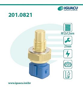 SENSOR TEMPERATURA RADIADOR 155 92/97 COUPE 1.8/2.0 16V 93/99 ASTRA 1.8/2.0 92/01 CALIBRA 2.0 16V 89/97 OMEGA 2.0 16V 94/99 VECTRA 2.0 16V 94/00 92 93 94 95 96 97 98 99 00 01 821