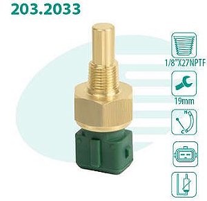 SENSOR TEMPERATURA RADIADOR COURIER 1.3 8V 97/99 FIESTA 1.0/1.3 96/99 96 97 98 99 2033