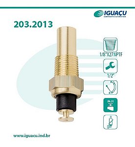 SENSOR TEMPERATURA RADIADOR PAINEL ASTRA 1.8/2.0 8V 95/96 BLAZER S10 2.2/2.4 8V 95/10 CHEVETTE CHEVY 1.0/1.4/1.6 IPANEMA KADETT 1.8 89/97 MONZA 87/97 OMEGA 93/ 2.0/2.2 VECTRA 2.0 8V/16V 94/05 87 88 89 90 91 92 93 94 95 96 97 98 99 00 01 02 03 04 05 2013