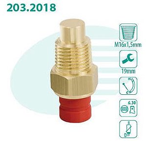 SENSOR TEMPERATURA RADIADOR BRAVA 1.6 16V 00/01 COUPE 2.0 16V 95/97 DUNA 1.6 8V 95/95 ELBA 1.5/1.6 8V 86/96 FIORINO 1.6 8V 90/95 MAREA 2.0 20V 99/00 MILLE 1.0 8V 94/01 PALIO 1.6 8V/16 96/00 86 87 88 89 90 91 92 93 94 95 96 97 98 99 00 01 2018/MTE3041/M80411