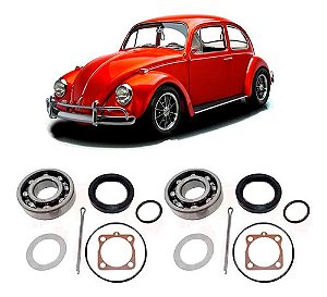 KIT ROLAMENTO RODA TRASEIRO TRASEIRA BRASILIA 1.6 8V FUSCA 1.3/1.5/1.6 67/74 VARIANT 1.6 69/77 67 68 69 70 71 72 73 74 75 76 77 IRB500