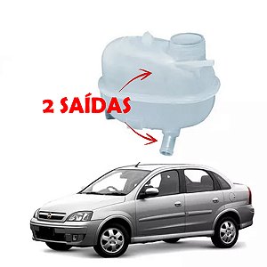 RESERVATÓRIO RADIADOR CORSA MONTANA 03/10 1.0/1.4/1.6 SEM AR CONDICIONADO 03 04 05 06 07 08 09 10 (2 SAÍDAS) G1235