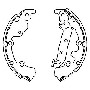 SAPATA FREIO ECOSPORT 03/13 FIESTA 02/12 02 03 04 05 06 07 08 09 10 11 12 13 SYL203102/156132
