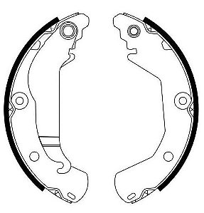 SAPATA FREIO SPIN TRACKER 1.8 8V/16V 12/14 12 13 14 15 16 17 18 19 20 21 22 23 SYL201709