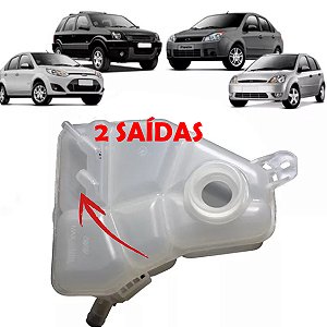 RESERVATÓRIO RADIADOR FIESTA 03/14 1.0/1.6 ECOSPORT 03/14 1.0/1.6/2.0 03 04 05 06 07 08 09 10 11 12 13 14 SUPERCHARGER (2 SAÍDAS) G1114/M312/MF462/12462
