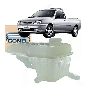 RESERVATÓRIO RADIADOR COURIER 07/14 1.4/1.6 (MOTOR ROCAM FLEX) 07 08 09 10 11 12 13 14 (2 SAÍDAS) G1116