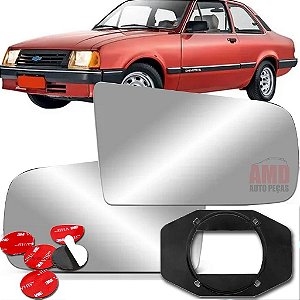 LENTE ESPELHO RETROVISOR CHEVETTE CHEVETE 87/96 87 88 89 90 91 92 93 94 95 96 2012-E LADO ESQUERDO (MOTORISTA)