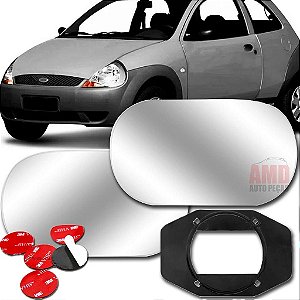 LENTE ESPELHO RETROVISOR KA 96/08 96 97 98 99 00 01 02 03 04 05 06 07 08 09 3005-D LADO DIREITO (PASSAGEIRO)