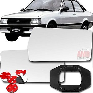 LENTE ESPELHO RETROVISOR MONZA 82/85 CHEVETTE CHEVETE 83/86 82 83 84 85 85 2001-D LADO DIREITO (PASSAGEIRO)