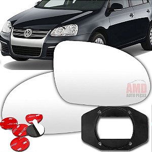 LENTE ESPELHO RETROVISOR PASSAT ALEMÃO 06/12 JETTA 06/12 06 07 08 09 10 11 12 1016-D LADO DIREITO (PASSAGEIRO)