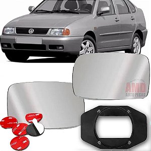 LENTE ESPELHO RETROVISOR POLO CLASSIC 96/99 96 97 98 99 1011-D LADO DIREITO (PASSAGEIRO)