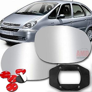 LENTE ESPELHO RETROVISOR XSARA PICASSO CITROEN C3 99/10 99 01 02 03 04 05 06 07 08 09 10 5022-E LADO ESQUERDO (MOTORISTA)