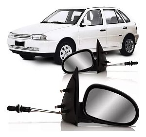 ESPELHO RETROVISOR GOL SAVEIRO PARATI 95/99 G2 BOLA 4 PORTAS COM CONTROLE LADO DIREITO (PASSAGEIRO) 95 96 97 98 99 00 RX1114/RG956