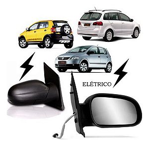 ESPELHO RETROVISOR FOX CROSSFOX SPACEFOX 03/10 03 04 05 06 07 08 09 10 LADO ESQUERDO ELÉTRICO (MOTORISTA) RX1183