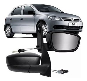 ESPELHO RETROVISOR GOL SAVEIRO VOYAGE G5 08/14 COM CONTROLE LADO ESQUERDO (MOTORISTA) 08 09 10 11 12 13 14 RX1167/RG943
