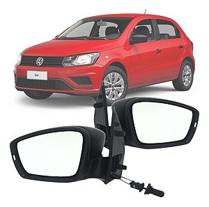 ESPELHO RETROVISOR GOL SAVEIRO VOYAGE G6 13/17 13 14 15 16 17 18 SEM SETA COM CONTROLE LADO DIREITO (PASSAGEIRO) RX1194