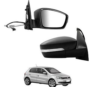 ESPELHO RETROVISOR GOL SAVEIRO VOYAGE G6 13/17 13 14 15 16 17 18 COM SETA COM CONTROLE LADO DIREITO (PASSAGEIRO) RX1198