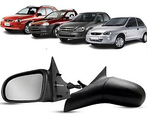 ESPELHO RETROVISOR CORSA CLASSIC 94/14 COM CONTROLE LADO DIREITO (PASSAGEIRO) 94 95 96 97 98 99 00 01 02 03 04 05 06 07 08 09 10 11 12 13 14 RX2208/RC652