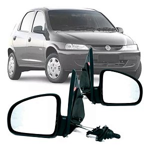 ESPELHO RETROVISOR CELTA 00/06 COM CONTROLE LADO ESQUERDO (MOTORISTA) 00 01 02 03 04 05 06 RX2229/RC253